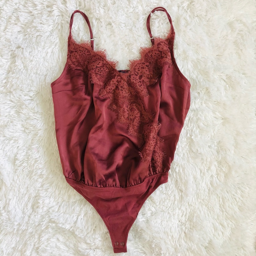 Abercrombie Satin Cami Bodysuit